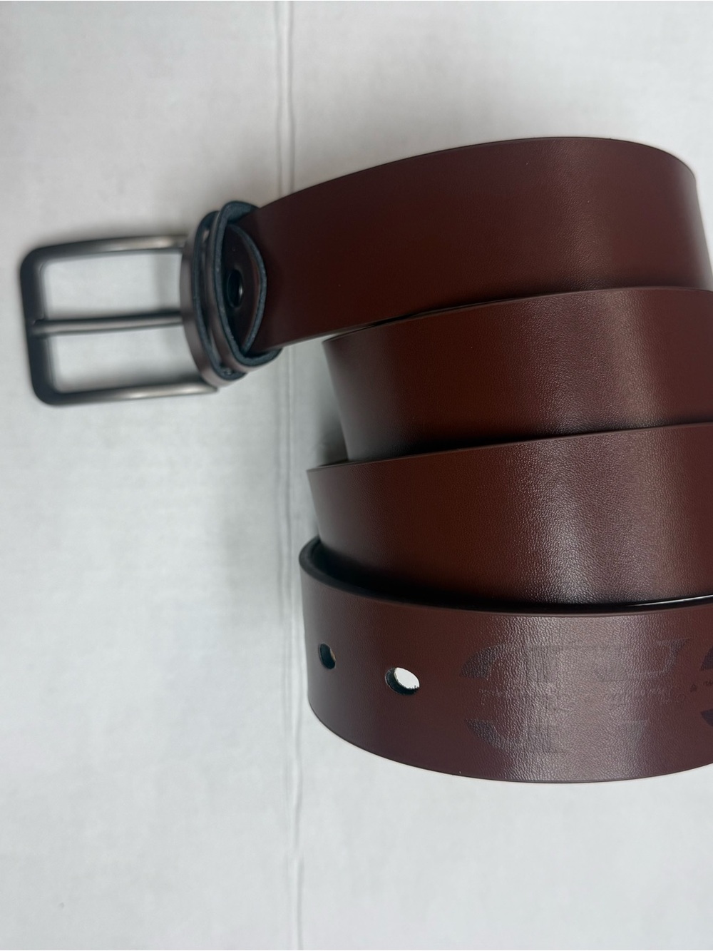 Men's Brown Leather Belt - Classic Casual Style